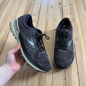 Brooks Adrenaline GTS 21 Mens Running Shoes Black Grey 1103491D093 Size 10.5